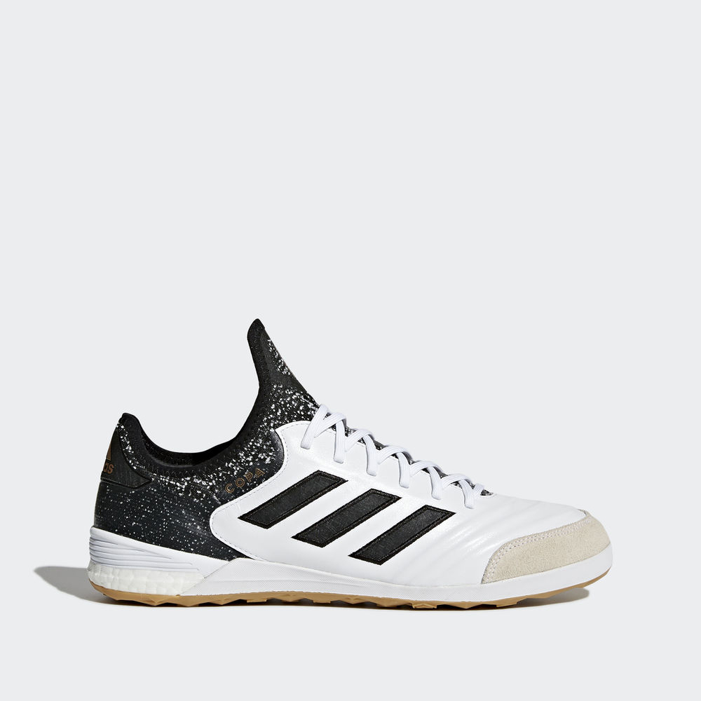 Adidas Copa Tango 18.1 Indoor - ποδοσφαιρικα παπουτσια ανδρικα - Ασπρα/Μαυρα/Χρυσο Χρωμα,Μέγεθος: EU